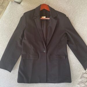 Unworn Encircled Black Jersey Blazer - M - Sustainable Canadian Made